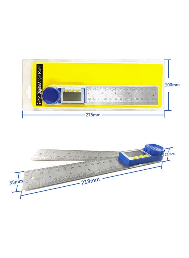 NIBEMINENT 7 Inch Digital Angle Ruler Blue  - Image 5