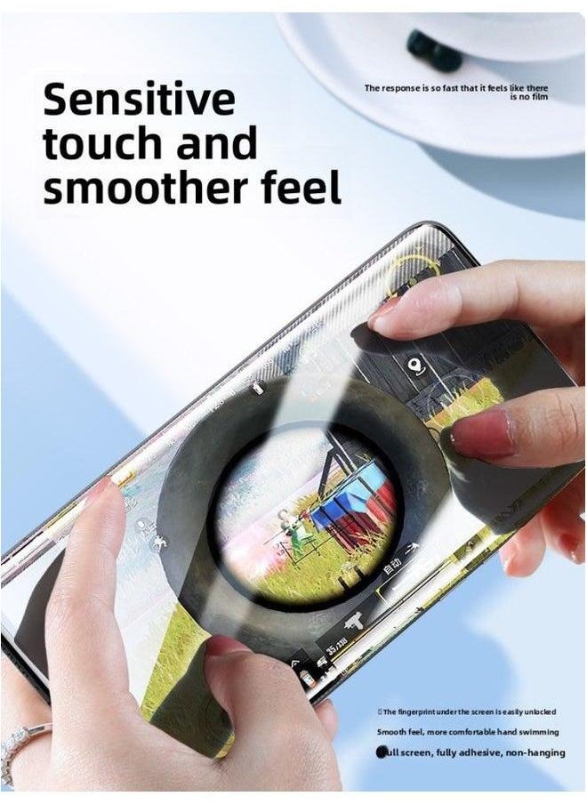 Applicable To Vivox90 Mobile Phone Film X100/x80pro S15/17/16/18 Tempered X200pro Curved Screen-Colour:Imported Hydrogel [ultra-clear * Full Glue Unlocks In Seconds] 2 Pieces Free Artifact-Size:iQOO 9 Pro