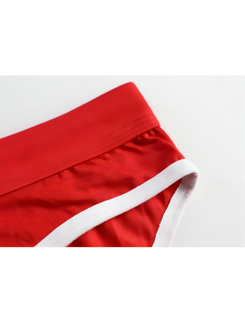 Generic - Men's stretchy low-rise panties with red raised pouches - Image 1