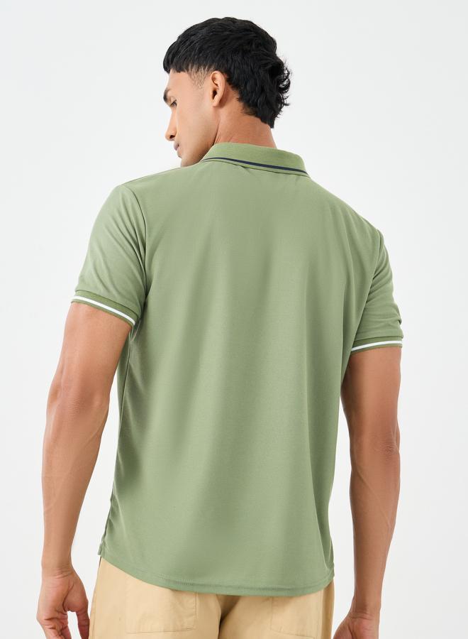 Styli Regular Fit Polo T-Shirt with Contrast Tipping Detail - Image 4
