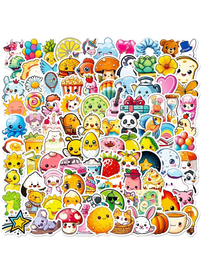 Bluejw 100 Small Size Small Fresh Animal Food Stickers Hot DIY Luggage Cup Notebook Stickers - Image 2