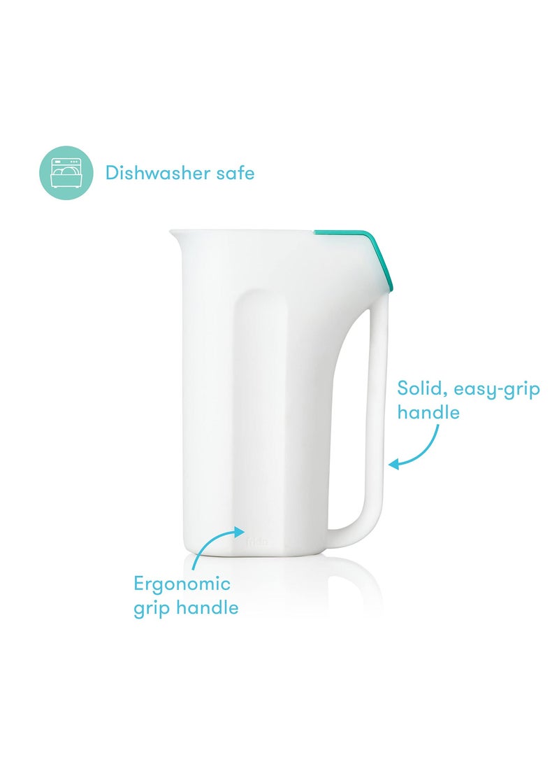 fridababy - Control the Flow Rinser by Frida Baby Bath Time Rinse Cup With Easy Grip Handle and Removable Rain Shower White - Image 1
