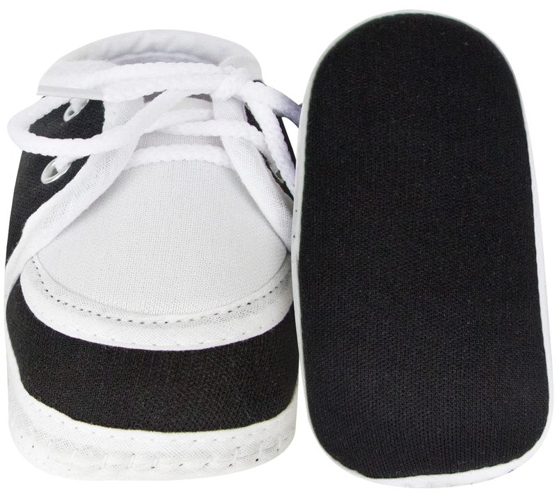 Neska Moda Unisex Baby Booties for 6 to 12 Months (Black) - Image 5