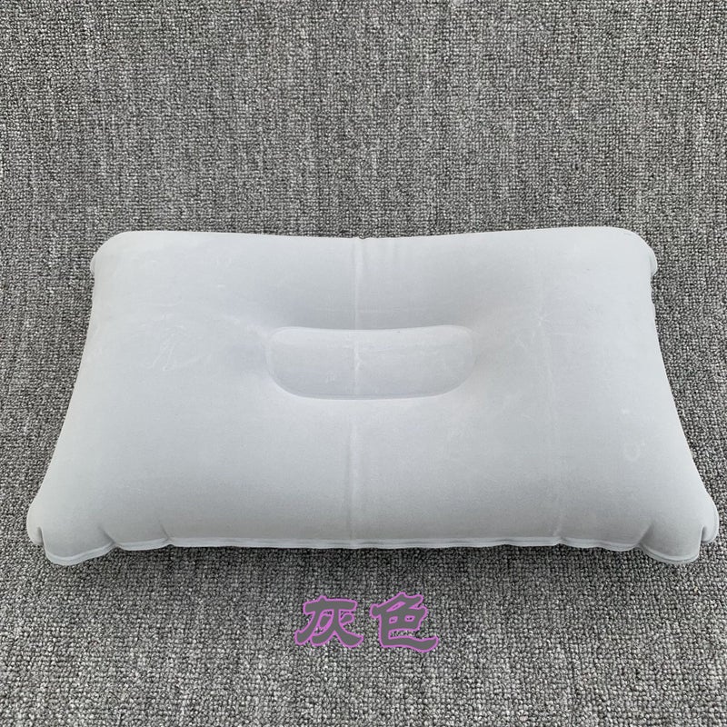 Camping Inflatable Pillow Square Nap Inflatable Pillow Outdoor Camping Cushion Travel Flocking Inflatable Pillow - Image 1