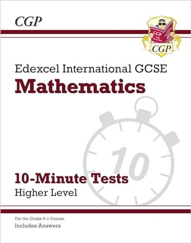 Grade 91 Edexcel International Gcse Maths 10Minute Tests Higher Includes Answers