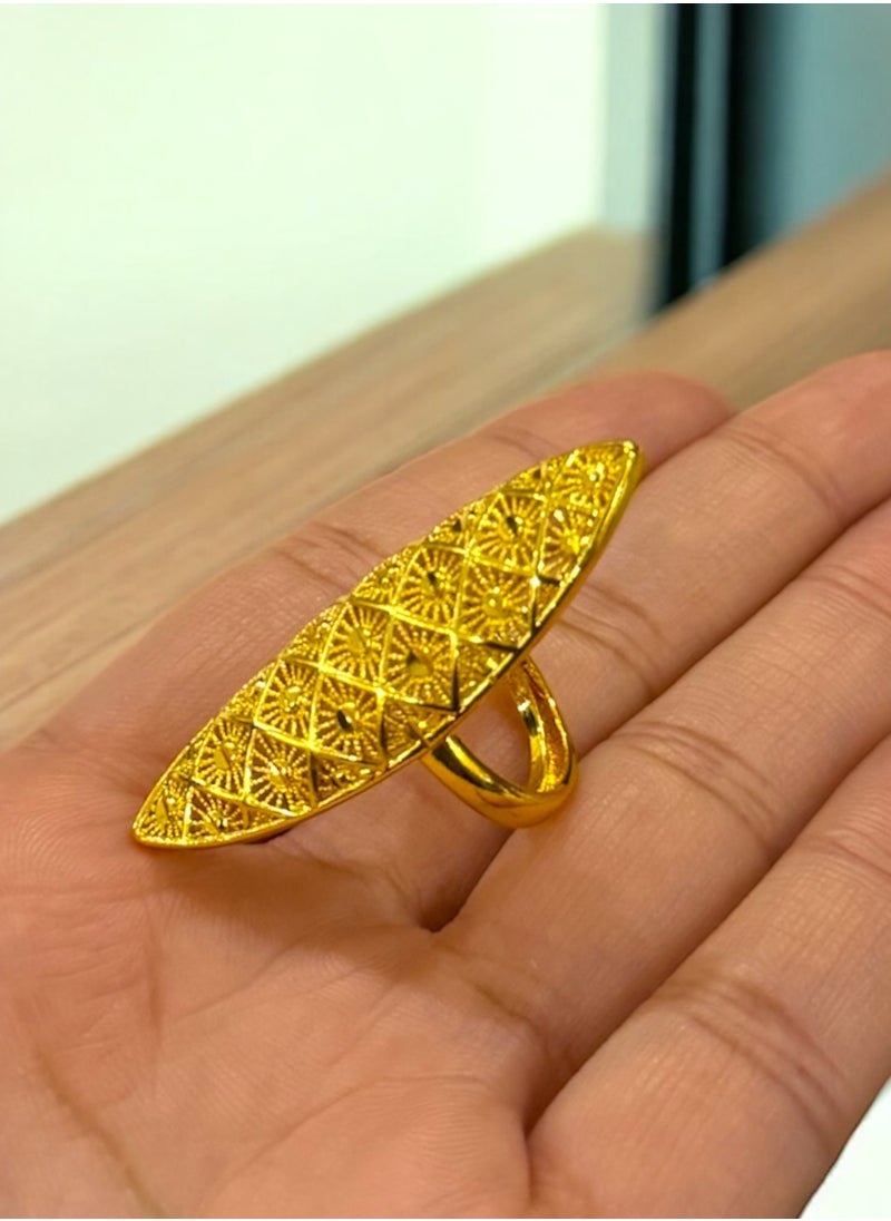GOLDMAX 21k Gold Plated Ring For Women One Size  - Image 1