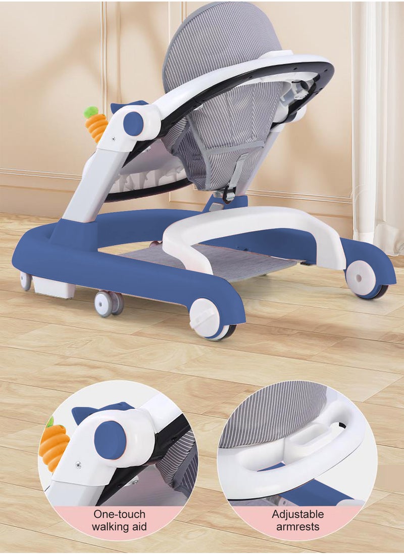Baby Walker Baby Toddler Push Walker With Footpad And Push Handle Walker For Baby With Wheels