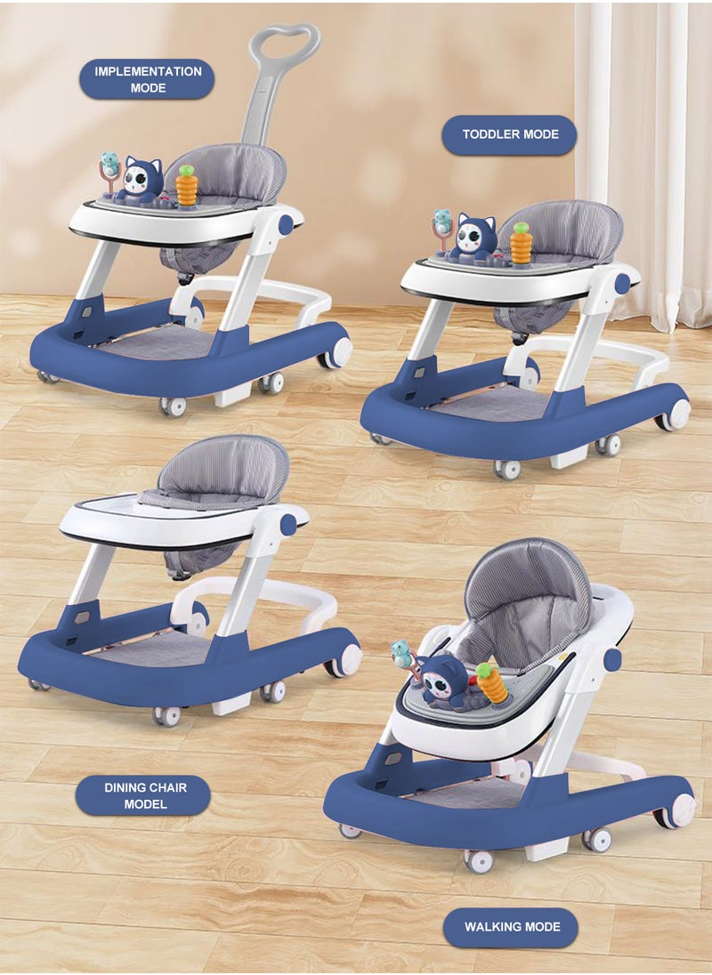 Baby Walker Baby Toddler Push Walker With Footpad And Push Handle Walker For Baby With Wheels