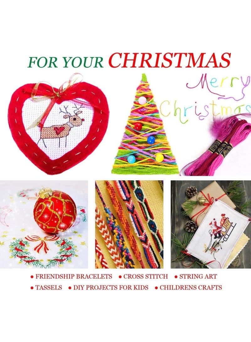 SHAOZHEN A set of rainbow embroidery threads, consisting of intersecting threads for preparing artistic works, 50 pieces. - Image 4