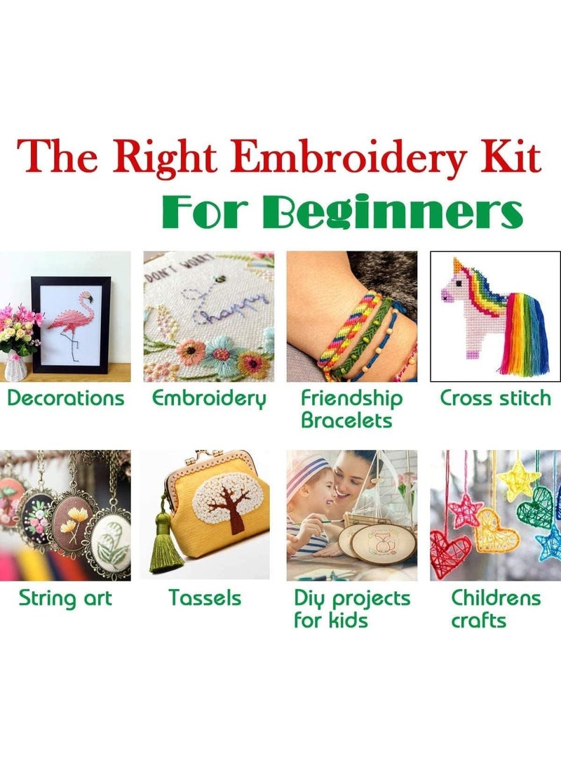 SHAOZHEN A set of rainbow embroidery threads, consisting of intersecting threads for preparing artistic works, 50 pieces. - Image 5