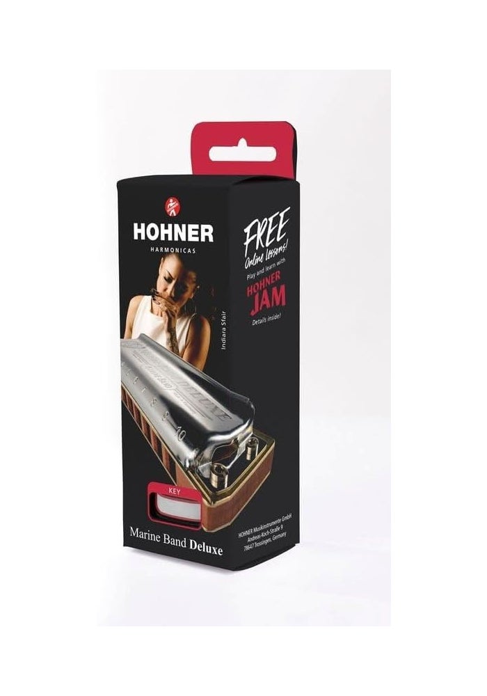HOHNER Marine Band Deluxe Harmonica in G Major - Image 5