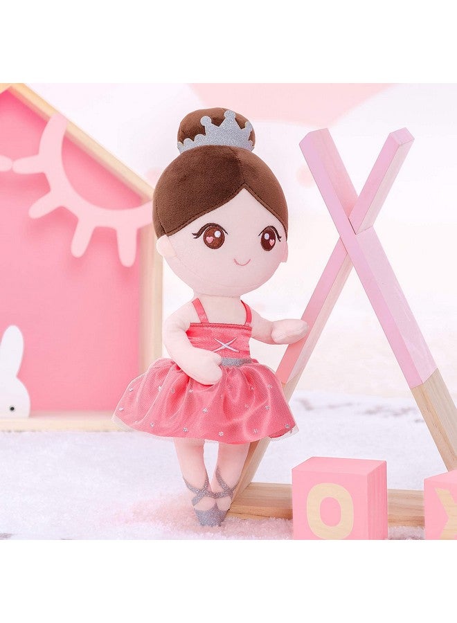 Gloveleya Baby Girl Gifts Dolls Soft Plush Toy Ballet Girl Doll Watermelon Red 13 Inches with Gift Box… - Image 3
