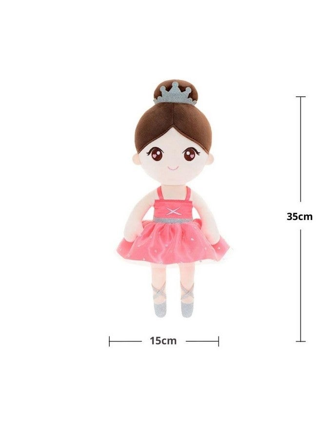 Gloveleya Baby Girl Gifts Dolls Soft Plush Toy Ballet Girl Doll Watermelon Red 13 Inches with Gift Box… - Image 2