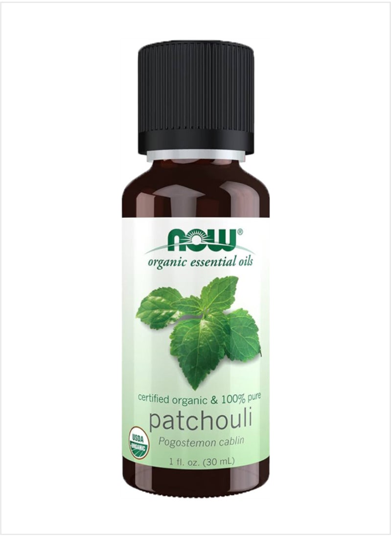 now - NOW Organic Essential Oils 100% Pure Patchouli Oil - Rich & Earthy, 30ml - Image 1