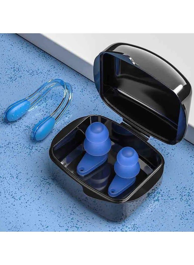 Generic - Swimming Silicone Earplugs and Nose Clip Set, Waterproof And Noise-proof Equipment For Surfing And Diving, Outdoor Water Sports Supplies - Image 1