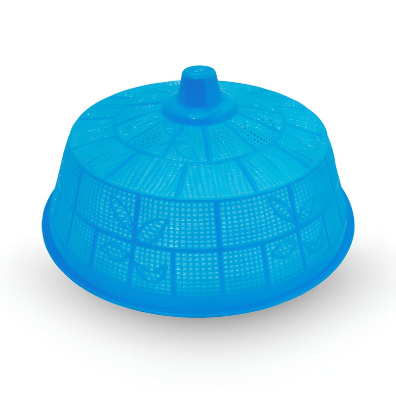 SNKM SNKM Plastic Food Cover Net Dome Big Round Shaped for Kitchen Table | Flies Mosquitoes Insect Proof Dining Tables Covers Fruits, Vegetable, Rice Mesh Cover (Large, 30cm/12 Inch Multicolor, Pack of 1)  - Image 1