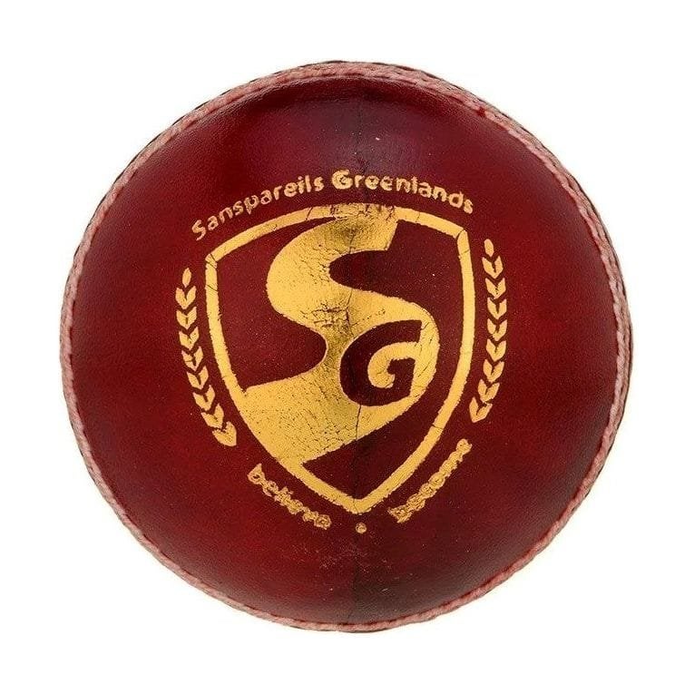 SG Club Red Cricket Leather Ball - Image 2