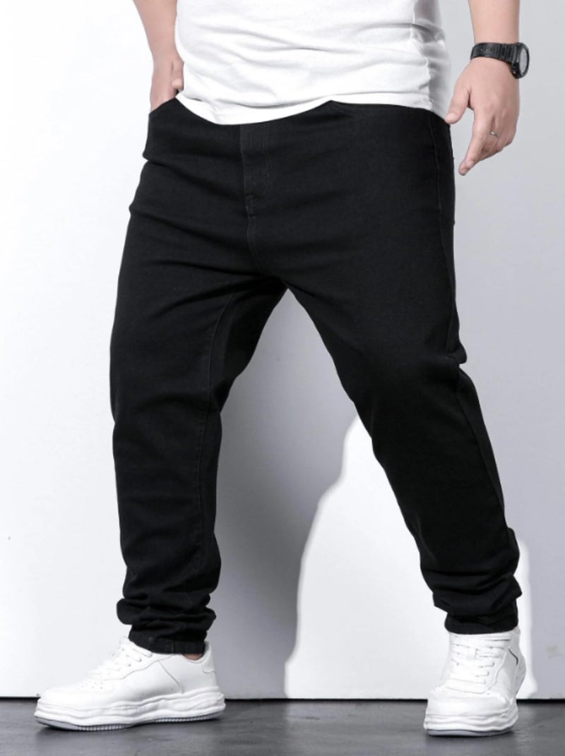Ben Martin Plus Size Jeans for Man || Big Size Stretchable Jeans for Men || Smart Fit Regular Fit Jean's Pants for Men's || Comfortable Cotton Denim Jins Pant for Men:s, Black - 38 (1) - Image 5