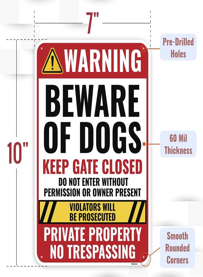 Venicor Warning Beware Of Dogs Keep Gate Closed - Image 2