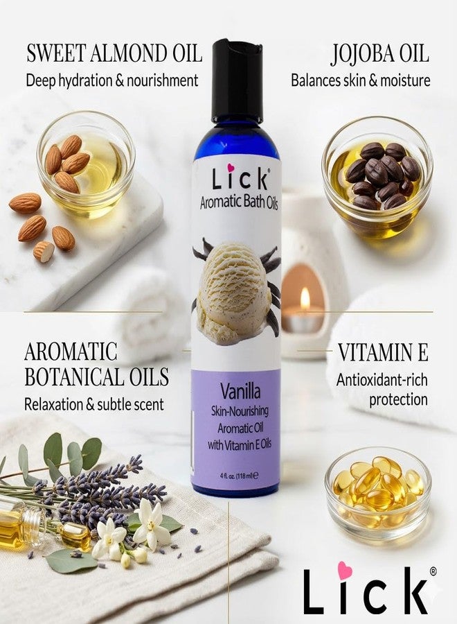 ليك زيت استحمام عطري برائحة الفانيليا من ليك - مجموعة روائح الحلويات - زيوت استحمام خفيفة للاسترخاء، 4 أونصة - Image 5