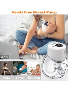 BLOOMING TIME Portable Hands-Free Electric Breast Pump With LCD Display, White  - Image 4