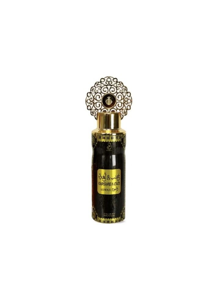 عربيات - عطر خشب عود أسود بخاخ للجنسين 200 مل - Image 1