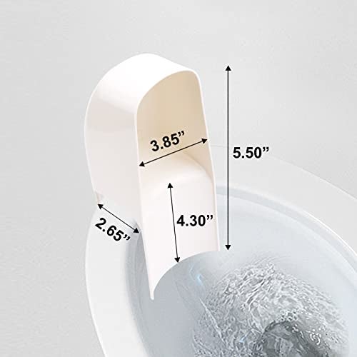 Rugam Splash Guard Toilet Seat for Directs Urine Home Care Disability Elevated and Boys Potty Training,Diversion Pee Guard,Portable Restroom Pee Guard for Toilet Seat Adult Men,Prevent Urine Splashing - Image 2