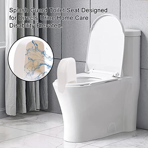 Rugam Splash Guard Toilet Seat for Directs Urine Home Care Disability Elevated and Boys Potty Training,Diversion Pee Guard,Portable Restroom Pee Guard for Toilet Seat Adult Men,Prevent Urine Splashing - Image 4