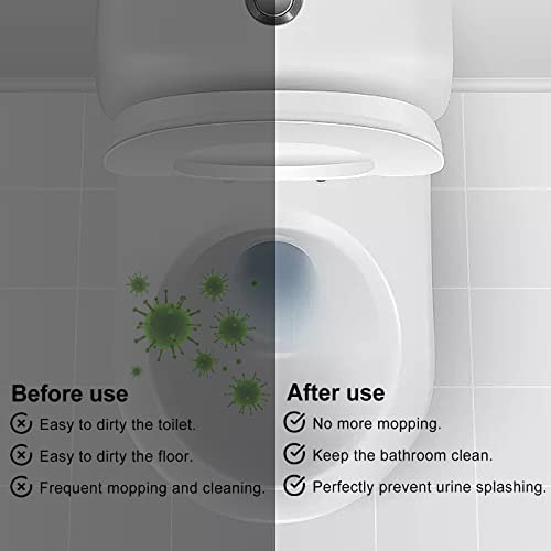 Rugam Splash Guard Toilet Seat for Directs Urine Home Care Disability Elevated and Boys Potty Training,Diversion Pee Guard,Portable Restroom Pee Guard for Toilet Seat Adult Men,Prevent Urine Splashing - Image 5