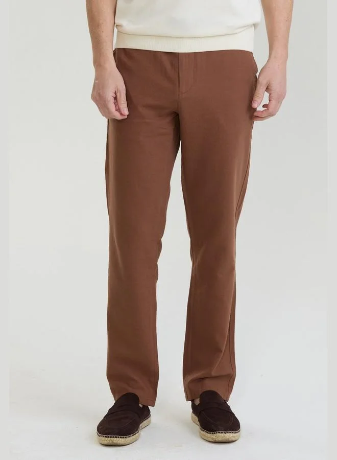 FELIX HARDY Men's Linen Cotton Casual Summer Pants