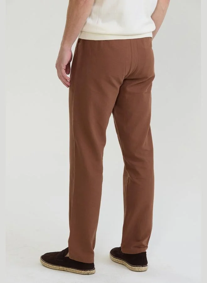 FELIX HARDY Men's Linen Cotton Casual Summer Pants