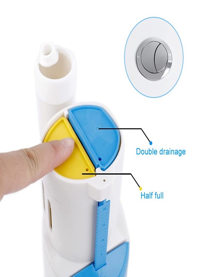 Ziosxin 2 Inch Toilet Flush Valves, Toilet Repair Kit Dual Flush Valve Replacement Fit for One Piece Toilet Top Push Button Valve(One Piece Toilet 10.8" Height) - Image 3