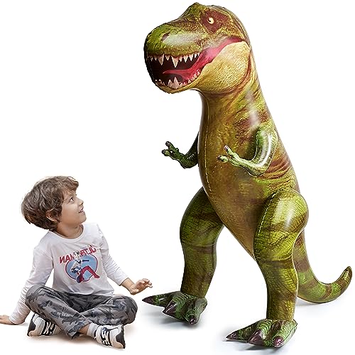 JOYIN 62” Giant T-Rex Dinosaur Inflatable for Party Decorations, Birthday Party Gift for Kids and Adults, Dinosaur Pool Toys (Over 5Ft. Tall) - Image 1