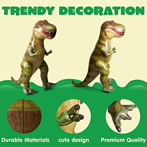 JOYIN 62” Giant T-Rex Dinosaur Inflatable for Party Decorations, Birthday Party Gift for Kids and Adults, Dinosaur Pool Toys (Over 5Ft. Tall) - Image 3