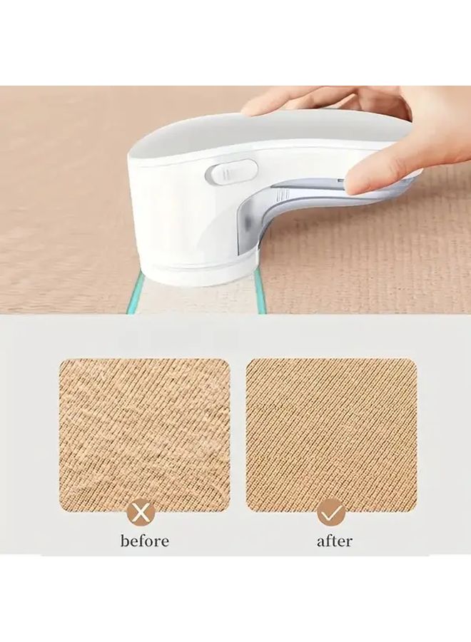 Pink USB Fabric Shaver Lint Remover For Clothes Bedding Carpets Handheld Ball Remover - Image 4