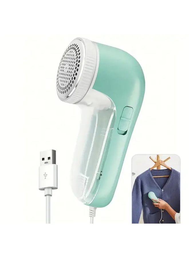 Pink USB Fabric Shaver Lint Remover For Clothes Bedding Carpets Handheld Ball Remover - Image 1