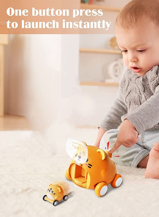 GROIC Catapult Car Toys for Kids,Pull Back Cars Toddlers, Preschool Kids Launcher ,Car - Image 5