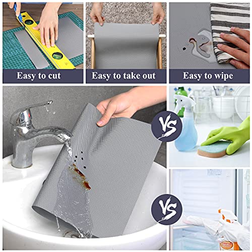 ElastPro EVA Food Grade Washable Anti Slip Mat/Sheet for Fridge, Shelf Liner, Table, Kitchen Drawer mat (Grey, 45 Cm X 5 Meter) - Image 3