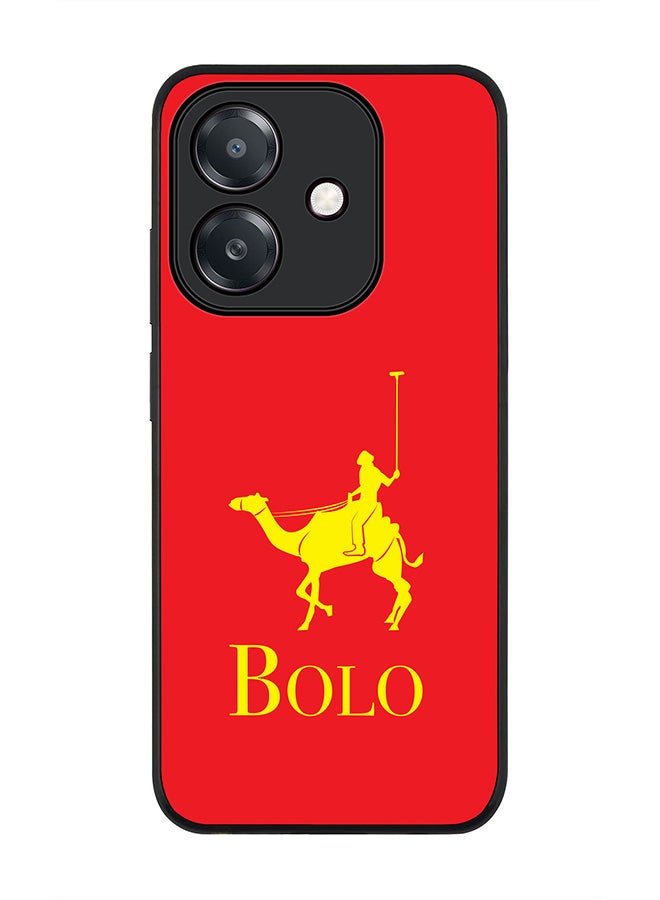 Stylizedd For Oppo A60 5G / A3 5G / A3x 5G Case,Slim fit Camera Protection, Shockproof Thin Phone cover - BOLO Red - Image 1