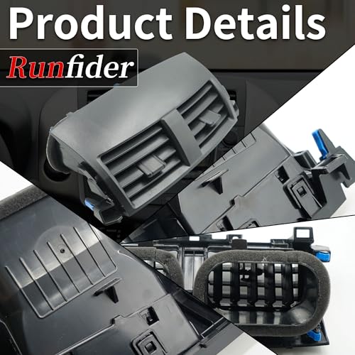 runfider Center Dash A/C Outlet Air Vent Panel Cover for Toyota RAV4 2006 2007 2008 2009 2010 2011 2012 Replaces 55670-42060-B0 55663-42020 55670-0R010 55670-0R010-B0 - Image 4