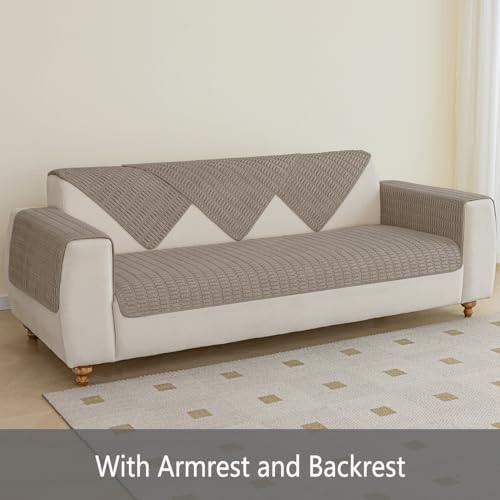 Muamar Dog Bed Cover Sofa ProtectorAnti Slip Waterproof Sofa Covers for Living Room Couch CoversSofa MatSeat CoverDog MatPet Pad for Furniture 1 Piece 30x70 inch Brown - Image 3