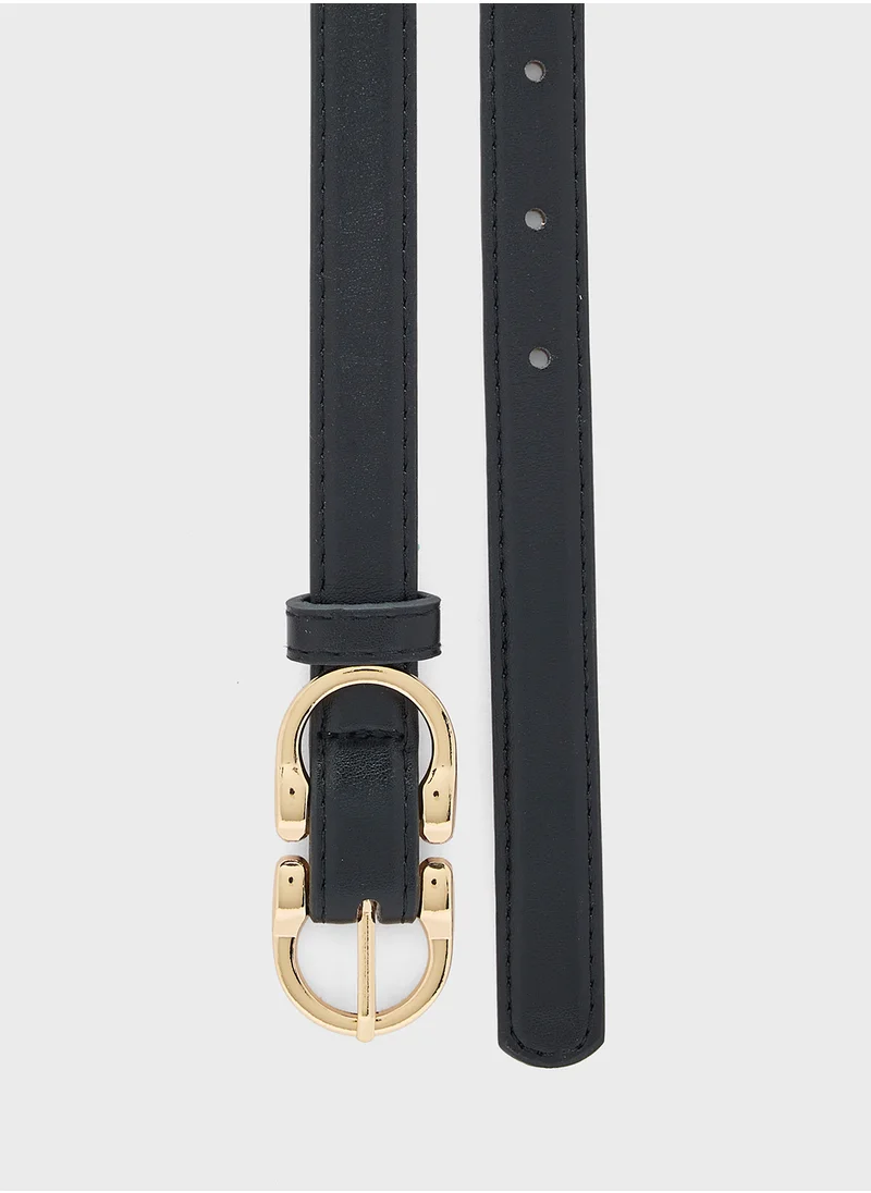 جينجر Double Buckle Belt