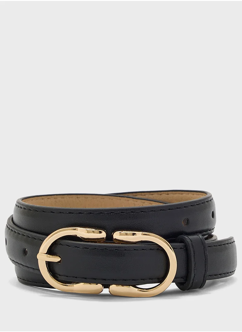 جينجر Double Buckle Belt