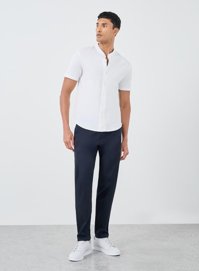 Styli Regular Fit Cotton Knit Short Sleeve Shirt - Image 2