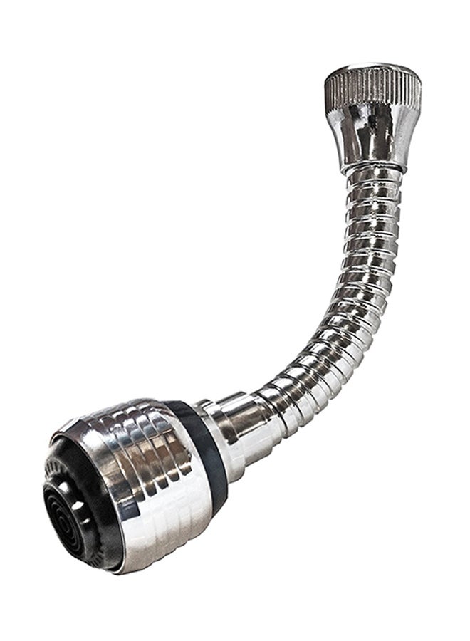 Turbo Flex 360 Instant Hands Free Faucet Swivel Spray Sink Hose Silver 6inch - Image 1