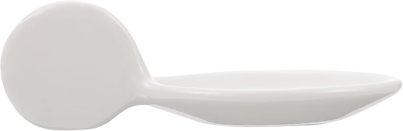 SMASOLO Ceramic Caviar Spoon Creative Saucer Spoon with Chopstick Holder Pure White Porcelain Tableware for Gourmet Serving and Home Dining - Image 1