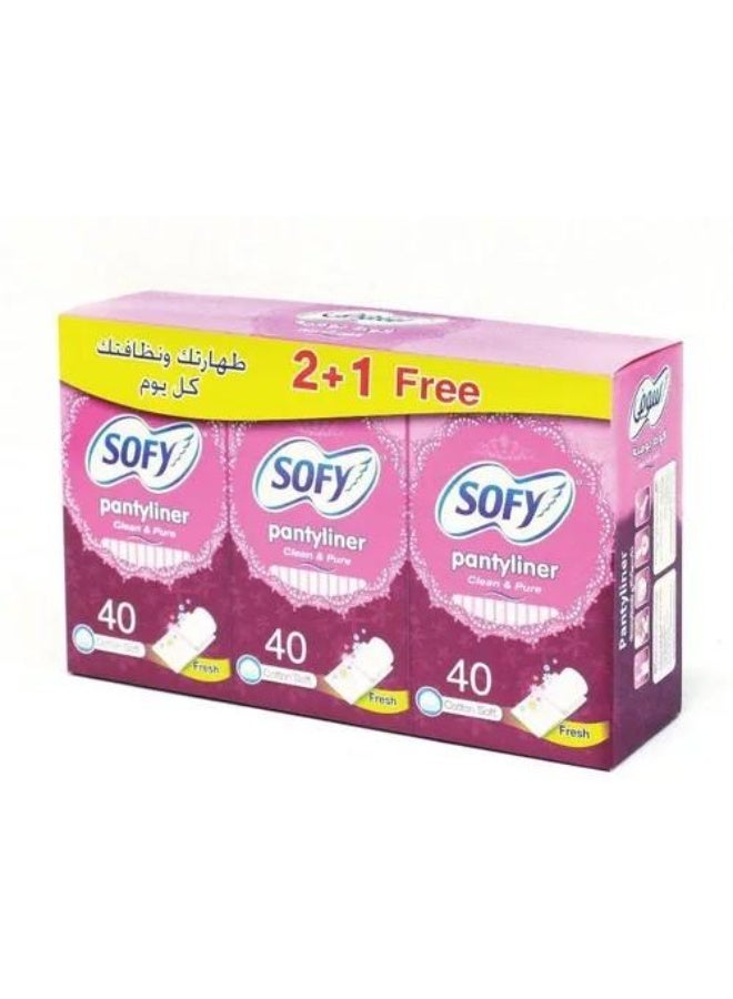 صوفي سوفي فوط يومية منعشة بملمس قطني - 120 حبة | حماية وانتعاش يدوم طوال اليوم