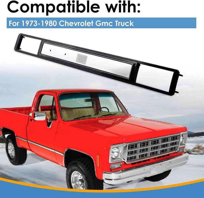 KITONLA Dash AC Vent Plate Brushed Air Condition Cover for 1973-1980 Chevrolet GMC C10 Truck Blazer Sub - Image 2