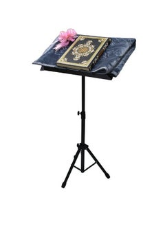 JoyousSto Adjustable Muslim Quran Book Holder Pen Stand or Lectern for Convenient Reading Black Adjustable Muslim Quran Holder with Pen Stand Perfect for Easy Reading Quran Lectern with Pen Stand Adjustable Book Holder for Convenient Reading Black  - Image 3