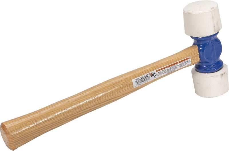 Vaughan 24 oz Soft Face Rubber Mallet, Made In The USA, Non Marring White, RM24W, VN19515 - Image 3